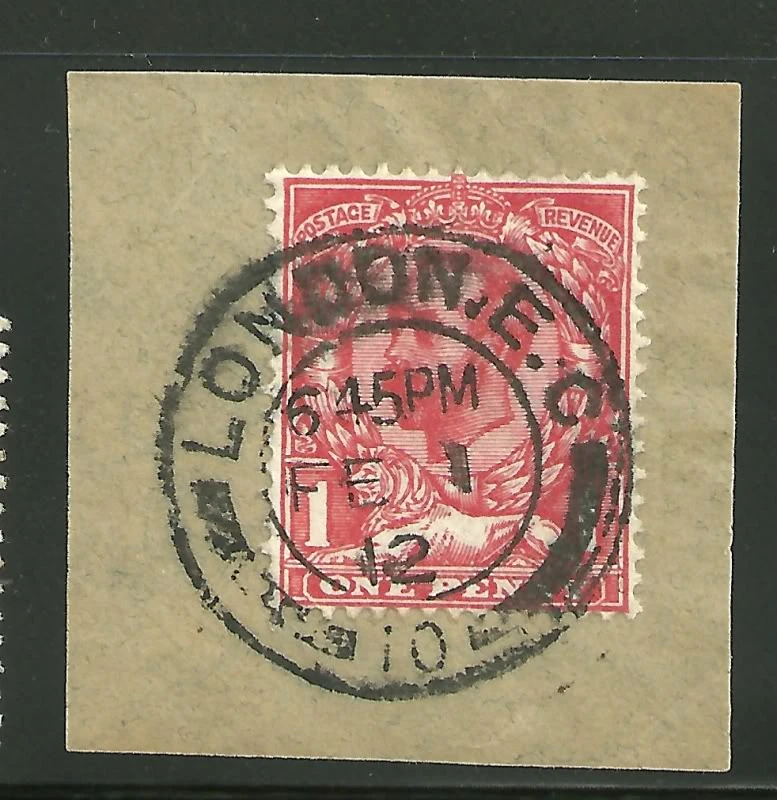 Postmark of London EC 10 Numeral 1912